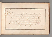 Album with Examples of Calligraphy and Micrography, Anonymous French or Flemish, Pen and black and brown ink.