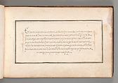 Album with Examples of Calligraphy and Micrography, Anonymous French or Flemish, Pen and black and brown ink.