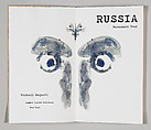 Russia: Rorschach Test, Mikhail Magaril (American, born Russia 1950), Artist's book containing fourteen ink jet prints with hand-coloring bound in a beige cloth binding with monoprint