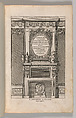 Miscellany of 17th-century Ornament Print Series: Examples of Antique Chimneypieces, Cabinets, Gueridons, Tables and Mirrors, in addition to Italian Church Facades, by illustrious architects, or a sequel to S. Bosboom, Jan Barend Elwe (Dutch, active Amsterdam, 1777–1815), Etching and engraving