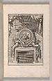 Miscellany of 17th-century Ornament Print Series: Examples of Antique Chimneypieces, Cabinets, Gueridons, Tables and Mirrors, in addition to Italian Church Facades, by illustrious architects, or a sequel to S. Bosboom, Jan Barend Elwe (Dutch, active Amsterdam, 1777–1815), Etching and engraving