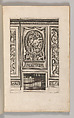 Miscellany of 17th-century Ornament Print Series: Examples of Antique Chimneypieces, Cabinets, Gueridons, Tables and Mirrors, in addition to Italian Church Facades, by illustrious architects, or a sequel to S. Bosboom, Jan Barend Elwe (Dutch, active Amsterdam, 1777–1815), Etching and engraving