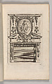 Miscellany of 17th-century Ornament Print Series: Examples of Antique Chimneypieces, Cabinets, Gueridons, Tables and Mirrors, in addition to Italian Church Facades, by illustrious architects, or a sequel to S. Bosboom, Jan Barend Elwe (Dutch, active Amsterdam, 1777–1815), Etching and engraving