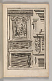 Miscellany of 17th-century Ornament Print Series: Examples of Antique Chimneypieces, Cabinets, Gueridons, Tables and Mirrors, in addition to Italian Church Facades, by illustrious architects, or a sequel to S. Bosboom, Jan Barend Elwe (Dutch, active Amsterdam, 1777–1815), Etching and engraving