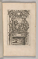 Miscellany of 17th-century Ornament Print Series: Examples of Antique Chimneypieces, Cabinets, Gueridons, Tables and Mirrors, in addition to Italian Church Facades, by illustrious architects, or a sequel to S. Bosboom, Jan Barend Elwe (Dutch, active Amsterdam, 1777–1815), Etching and engraving