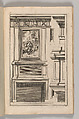 Miscellany of 17th-century Ornament Print Series: Examples of Antique Chimneypieces, Cabinets, Gueridons, Tables and Mirrors, in addition to Italian Church Facades, by illustrious architects, or a sequel to S. Bosboom, Jan Barend Elwe (Dutch, active Amsterdam, 1777–1815), Etching and engraving