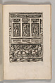 Miscellany of 17th-century Ornament Print Series: Examples of Antique Chimneypieces, Cabinets, Gueridons, Tables and Mirrors, in addition to Italian Church Facades, by illustrious architects, or a sequel to S. Bosboom, Jan Barend Elwe (Dutch, active Amsterdam, 1777–1815), Etching and engraving