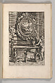 Miscellany of 17th-century Ornament Print Series: Examples of Antique Chimneypieces, Cabinets, Gueridons, Tables and Mirrors, in addition to Italian Church Facades, by illustrious architects, or a sequel to S. Bosboom, Jan Barend Elwe (Dutch, active Amsterdam, 1777–1815), Etching and engraving