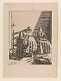Two Women Sewing, Plate 1 from "Five Feminine Occupations", Geertruydt Roghman  Dutch, Engraving