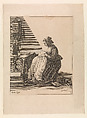 A Young Woman Ruffling, Plate 2 from "Five Feminine Occupations", Geertruydt Roghman  Dutch, Engraving