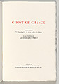 Ghost of Chance, George Condo (American, born Concord, New Hampshire, 1957), Artist's book