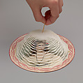 Cobweb Valentine, Anonymous  , American or British, 19th century, Watercolor, cut tissue on board