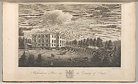 Beckenham Place in the County of Kent, from Edward Hasted's "The History and Topographical Survey of the County of Kent", vols. 1-3, John Bayly British, Etching and engraving