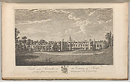 Knole, near Sevenoke, in the County of Kent, formerly a palace belonging to the Archiepiscopal See of Canterbury, from Edward Hasted's "The History and Topographical Survey of the County of Kent", vols. 1-3, Richard Bernard Godfrey  British, Etching and engraving