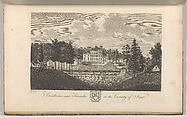 Bradborne, near Sevenoke, in the County of Kent, from Edward Hasted's "The History and Topographical Survey of the County of Kent", vols. 1-3, Richard Bernard Godfrey  British, Etching and engraving