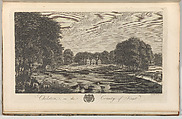 Somerhill, near Tunbridge, in the County of Kent, from Edward Hasted's "The History and Topographical Survey of the County of Kent", vols. 1-3, Richard Bernard Godfrey  British, Etching and engraving