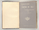 Vingt-sept poèmes des Fleurs du Mal, Written by Charles Baudelaire (French, Paris 1821–1867 Paris)