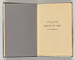 Vingt-sept poèmes des Fleurs du Mal, Written by Charles Baudelaire (French, Paris 1821–1867 Paris)