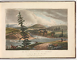 Junction of the Sacandaga and Hudson Rivers (No. 2 of The Hudson River Portfolio), John Hill (American (born England), London 1770–1850 Clarksville, New York), Aquatint printed in color with hand-coloring; first state of two