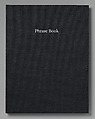 Phrase Book, Rick Moody (American, born New York, 1961), Artist's book