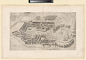 Birdseye View of the Port of Rome, from "Speculum Romanae Magnificentiae", Giulio de Musi Italian, Engraving