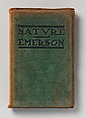 Nature, Ralph Waldo Emerson (American, Boston, Massachusetts 1803–1882 Concord, Massachusetts), Book