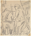 Two Soldiers, War Drawing (Deux soldats, dessin de guerre), Fernand Léger French, Graphite on paper