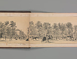 Panorama des Champs-Elysées, A. Provost (French, active 1834–55), Lithograph printed in black ink with additional tone printing in light ochre