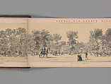 Panorama des Champs-Elysées, A. Provost (French, active 1834–55), Lithograph printed in black ink with additional tone printing in light ochre