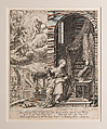 God Sending the Archangel Gabriel to the Virgin, Johann Sadeler I  Netherlandish, Engraving