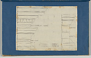 Moldings for Library Bookcase, from Chippendale Drawings, Vol. II, Thomas Chippendale (British, baptised Otley, West Yorkshire 1718–1779 London), Black ink