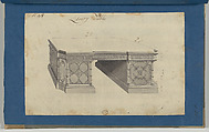 Library Table, from Chippendale Drawings, Vol. II, Thomas Chippendale (British, baptised Otley, West Yorkshire 1718–1779 London), Black ink, gray wash