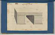 Library Table, from Chippendale Drawings, Vol. II, Thomas Chippendale (British, baptised Otley, West Yorkshire 1718–1779 London), Black ink, gray wash