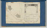 Writing Table, from Chippendale Drawings, Vol. II, Thomas Chippendale (British, baptised Otley, West Yorkshire 1718–1779 London), Black ink, gray wash