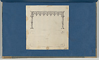 Sideboard Table, from Chippendale Drawings, Vol. II, Thomas Chippendale (British, baptised Otley, West Yorkshire 1718–1779 London), Black ink, gray wash
