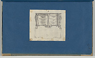 French Commode, from Chippendale Drawings, Vol. II, Thomas Chippendale (British, baptised Otley, West Yorkshire 1718–1779 London), Black ink, gray wash