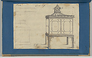 China Case, from Chippendale Drawings, Vol. II, Thomas Chippendale (British, baptised Otley, West Yorkshire 1718–1779 London), Black ink, gray wash