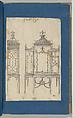China Case, from Chippendale Drawings, Vol. II, Thomas Chippendale (British, baptised Otley, West Yorkshire 1718–1779 London), Black ink, gray wash