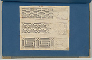 Frets, from Chippendale Drawings, Vol. II, Thomas Chippendale (British, baptised Otley, West Yorkshire 1718–1779 London), Black ink, gray wash