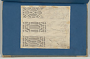 Frets, from Chippendale Drawings, Vol. II, Thomas Chippendale (British, baptised Otley, West Yorkshire 1718–1779 London), Black ink, gray wash