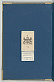 Chippendale Drawings, Vol. II, Thomas Chippendale (British, baptised Otley, West Yorkshire 1718–1779 London), Pen and black ink, brush and gray wash