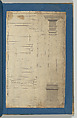 The General Proportion of the Tuscan Order, in Chippendale Drawings, Vol. I, Thomas Chippendale (British, baptised Otley, West Yorkshire 1718–1779 London), Black ink and gray wash