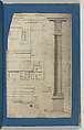 The General Proportion of the Doric Order, in Chippendale Drawings, Vol. I, Thomas Chippendale (British, baptised Otley, West Yorkshire 1718–1779 London), Black ink and gray wash