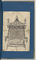 Chinese Sopha [Sofa], in Chippendale Drawings, Vol. I, Thomas Chippendale (British, baptised Otley, West Yorkshire 1718–1779 London), Black ink, gray wash