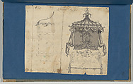 Chinese Sopha [Sofa], in Chippendale Drawings, Vol. I, Thomas Chippendale (British, baptised Otley, West Yorkshire 1718–1779 London), Black ink, gray wash