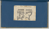 Frames for Marble Slabs, in Chippendale Drawings, Vol. I, Thomas Chippendale  British, Black ink, gray ink, gray wash