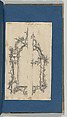 Pier Glass Frames, in Chippendale Drawings, Vol. I, Thomas Chippendale (British, baptised Otley, West Yorkshire 1718–1779 London), Black ink, gray ink, gray wash