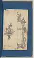 Pier Glass Frames, in Chippendale Drawings, Vol. I, Thomas Chippendale (British, baptised Otley, West Yorkshire 1718–1779 London), Black ink, gray ink, gray wash