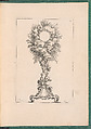 Elements d'Orfevrerie Divisés en deux Parties de Cinquante Feuilles, Pierre Germain (French, Villeneuve-lès-Avignon 1703–1783 Paris), Etching