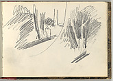 Normandy Sketchbook, Eugène Delacroix (French, Charenton-Saint-Maurice 1798–1863 Paris), Graphite and watercolor, period binding